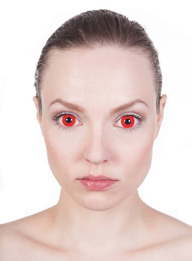 red mini sclera contact